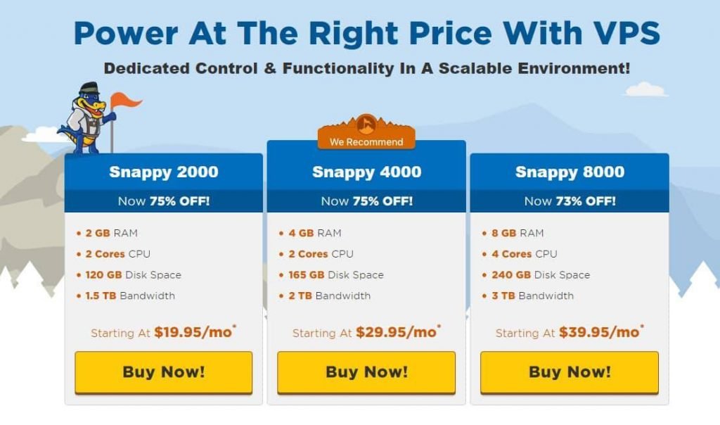 HostGator VPS Hosting Plans